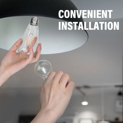 LED glödlampa FILAMENT ST64 E27/6W/230V 2700K - Aigostar