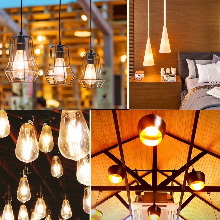 LED glödlampa FILAMENT ST64 E27/6W/230V 2700K - Aigostar