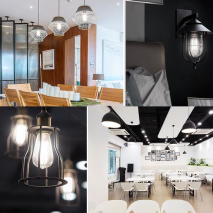 LED glödlampa FILAMENT ST64 E27/6W/230V 6500K - Aigostar