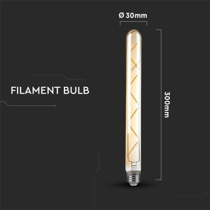 LED glödlampa FILAMENT T30 E27/7W/230V 2200K