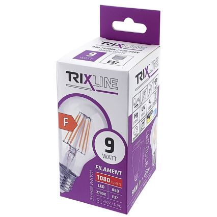 LED glödlampa FILAMENT VINTAGE A60 E27/9W/230V 2700K