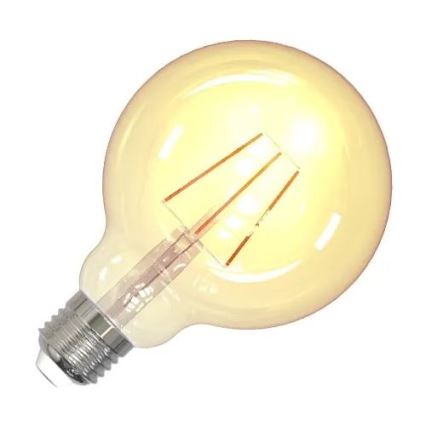 LED glödlampa FILAMENT VINTAGE G95 E27/4W/230V 2000K