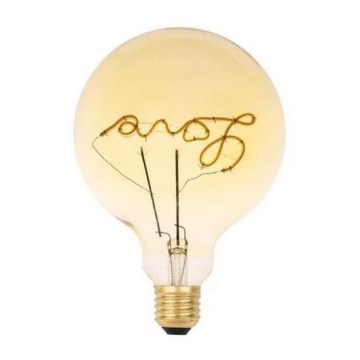 LED glödlampa FILAMENT VINTAGE LOVE G125 E27/2W/230V 2000K