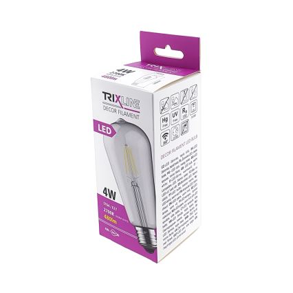 LED glödlampa FILAMENT VINTAGE ST64 E27/4W/230V 2700K