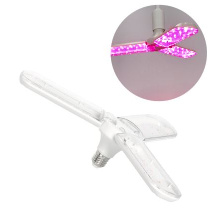 LED Glödlampa för växttillväxt PLANTY E27/24W/230V 1200K