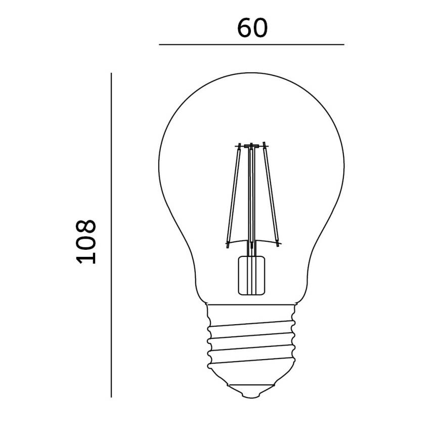 LED Glödlampa för växttillväxt PLANTY E27/8W/230V 1200K