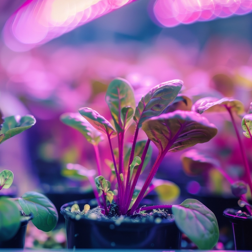 LED Glödlampa för växttillväxt PLANTY E27/9W/230V 1200K svart