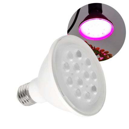 LED Glödlampa för växttillväxt PLANTY E27/9W/230V 1200K vit