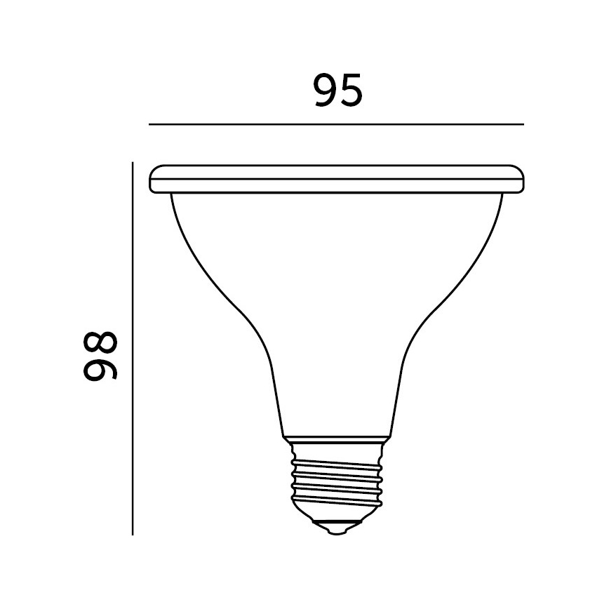 LED Glödlampa för växttillväxt PLANTY E27/9W/230V 1200K vit