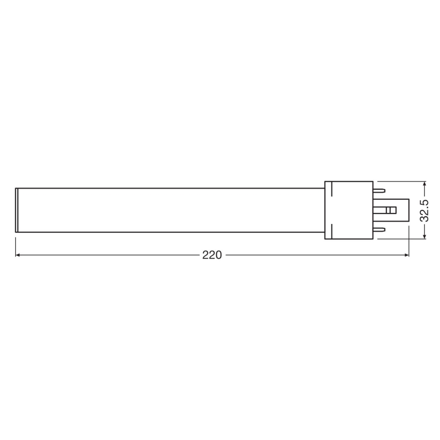 LED glödlampa G23/6W/230V 3000K - Osram