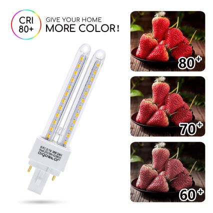 LED glödlampa G24D-3/11W/230V 3000K - Aigostar