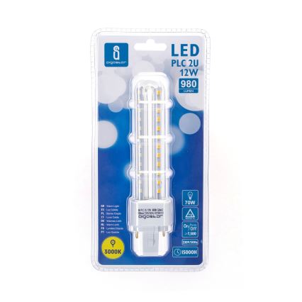 LED glödlampa G24D-3/12W/230V 3000K - Aigostar