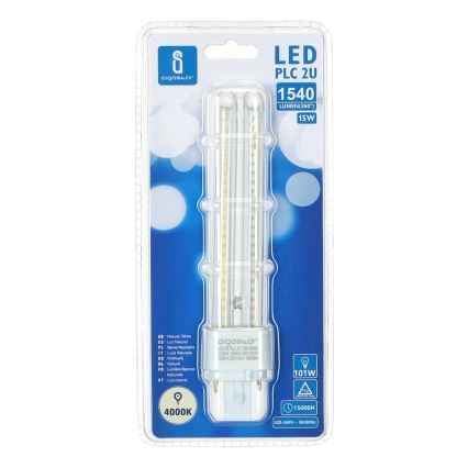 LED glödlampa G24D-3/15W/230V 4000K - Aigostar