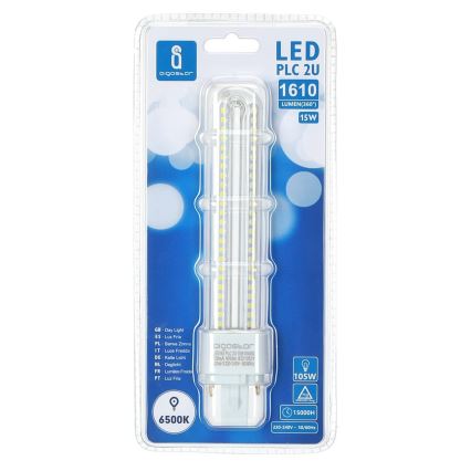 LED glödlampa G24D-3/15W/230V 6500K - Aigostar
