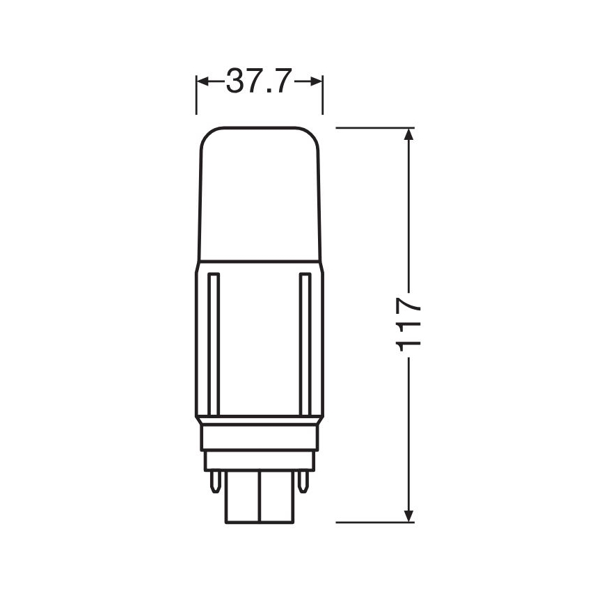 LED glödlampa G24d/7,5W/230V 4000K - Osram