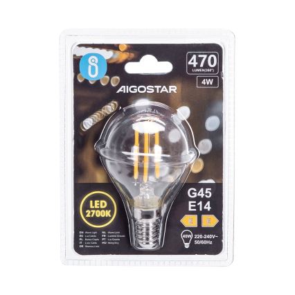 LED glödlampa G45 E14/4W/230V 2700K - Aigostar