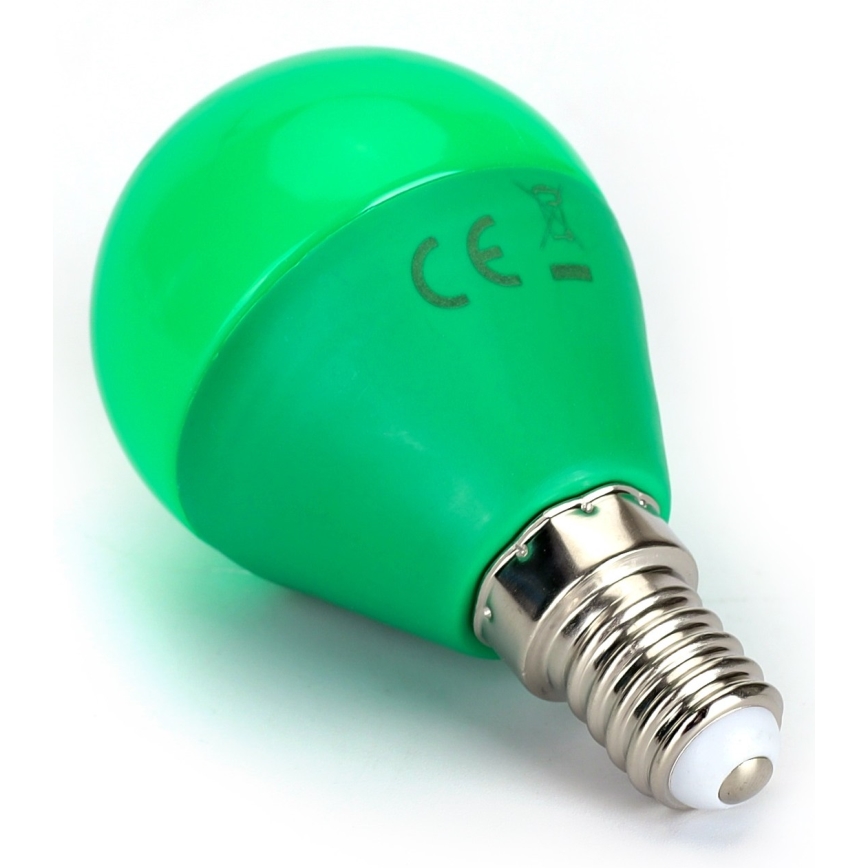 LED Glödlampa G45 E14/4W/230V grön- Aigostar