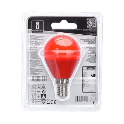 LED Glödlampa G45 E14/4W/230V orange - Aigostar