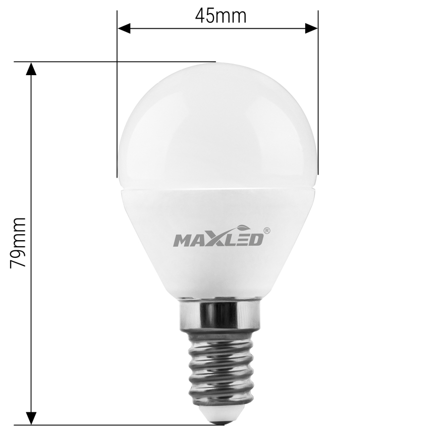 LED glödlampa G45 E14/7W/230V 4000K