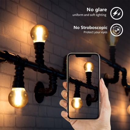 LED glödlampa G45 E27/4W/230V 2200K - Aigostar