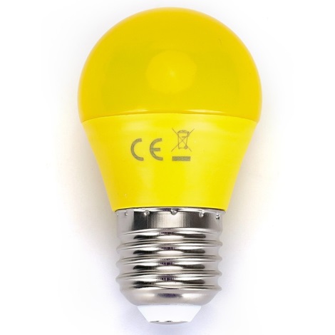 LED Glödlampa G45 E27/4W/230V gul- Aigostar