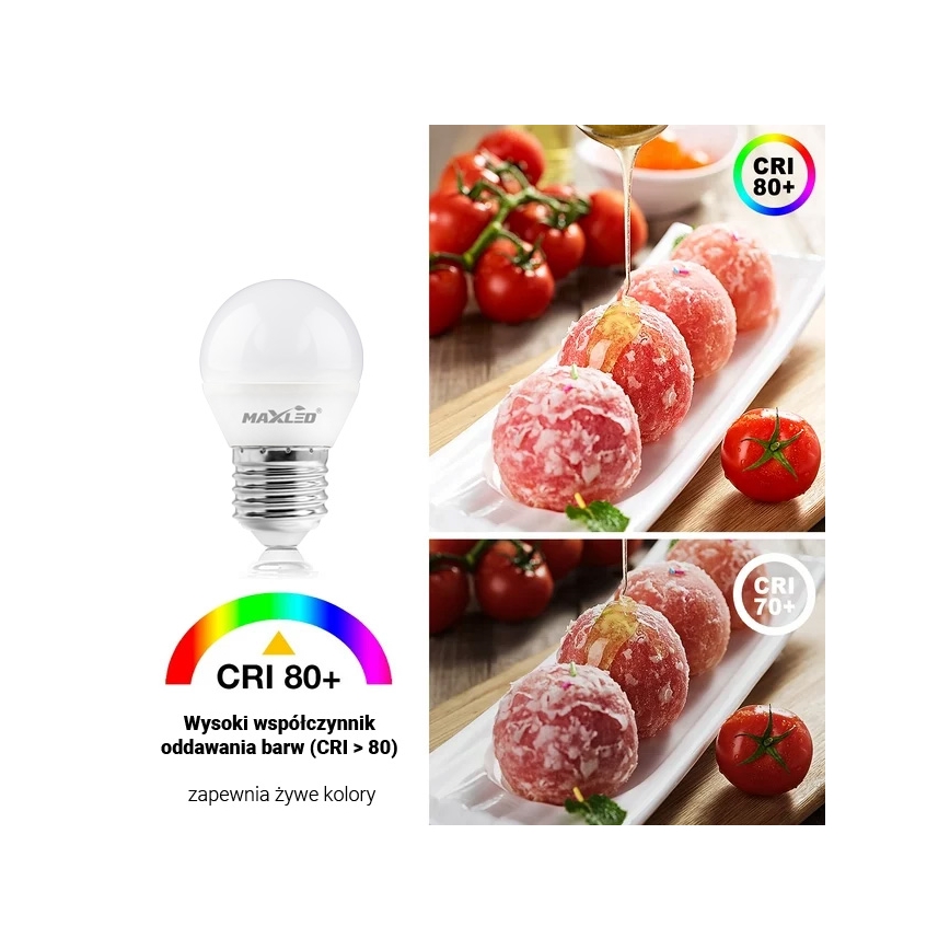 LED glödlampa G45 E27/8W/230V 4000K