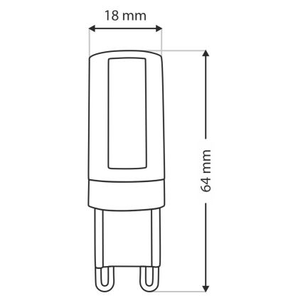 LED glödlampa G9/10W/230V 4200K