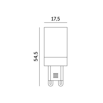 LED glödlampa G9/4W/230V 3000K