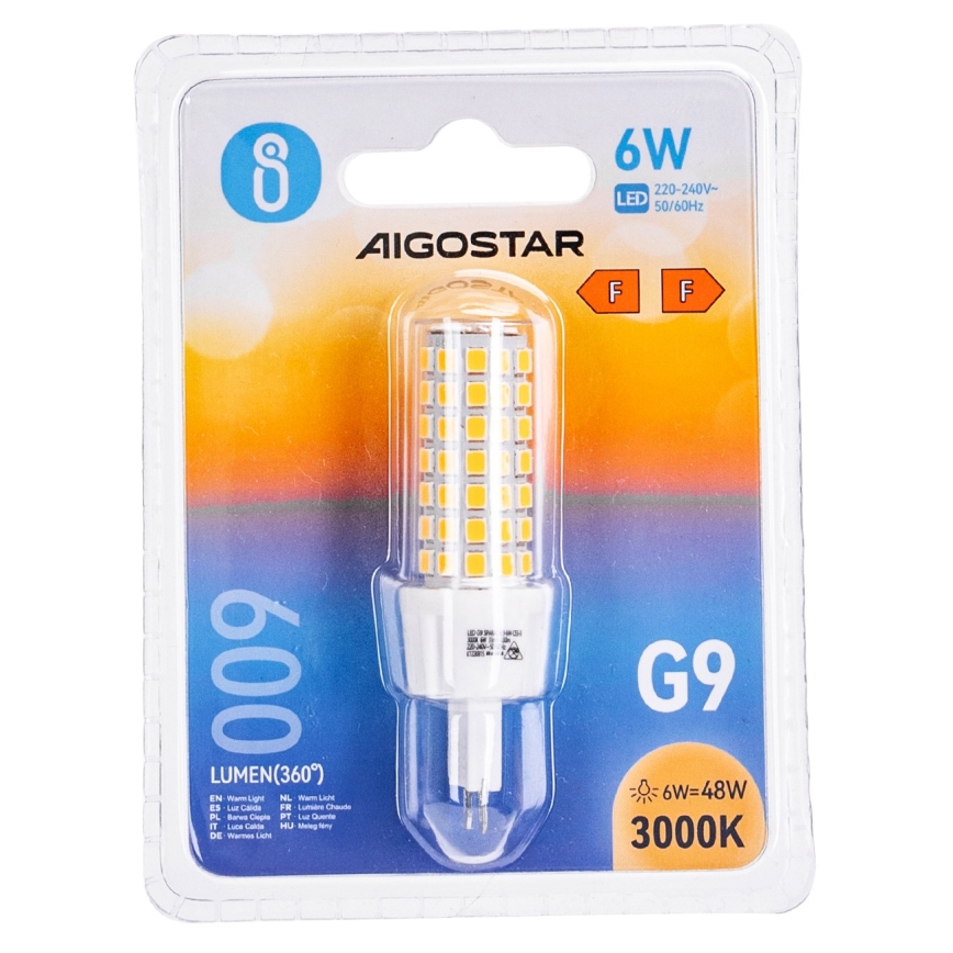 LED glödlampa G9/6W/230V 3000K - Aigostar