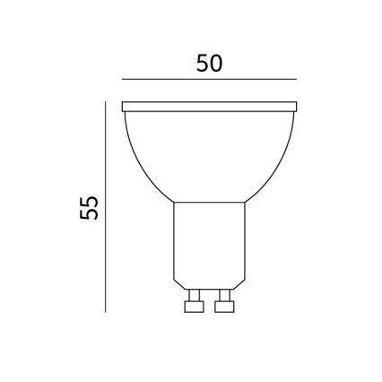 LED glödlampa GU10/8,5W/230V 3000K