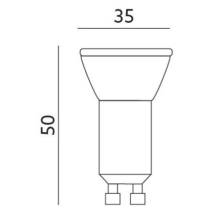 LED glödlampa  GU10-MR11/4W/230V 4000K