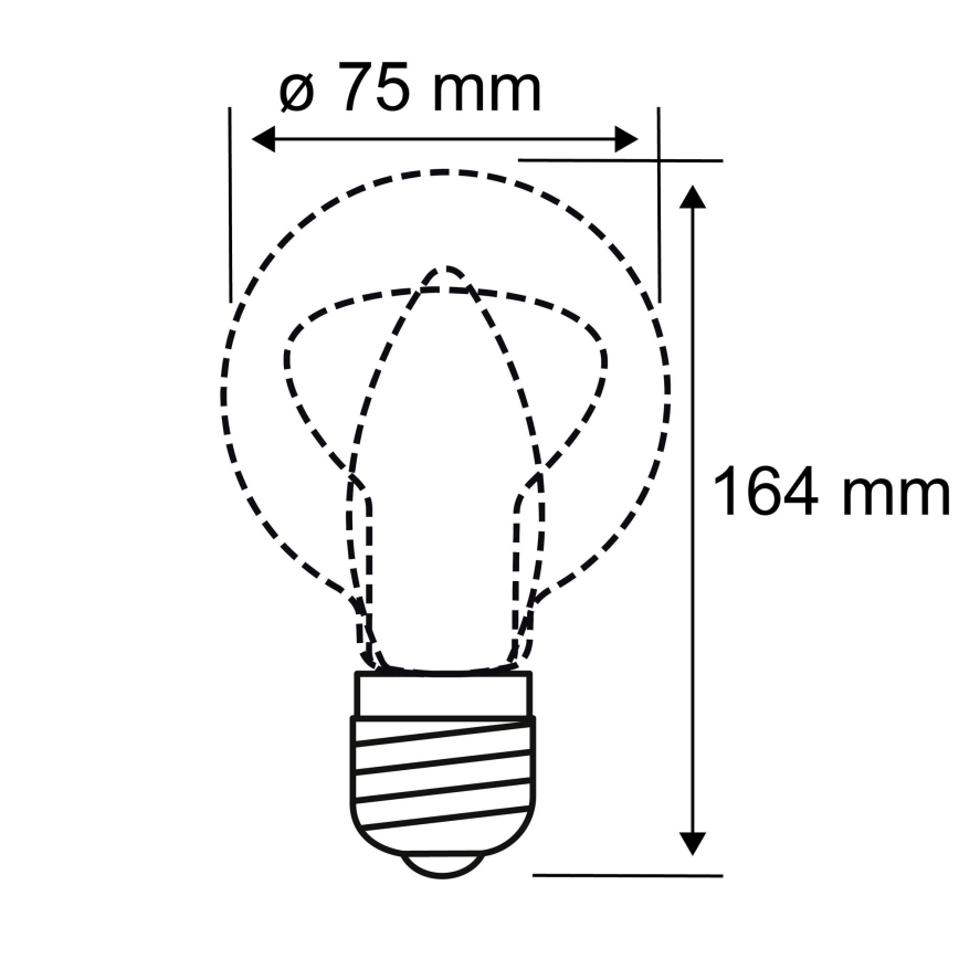 LED glödlampa INNER B75 E27/3,5W/230V 1800K - Paulmann 28878