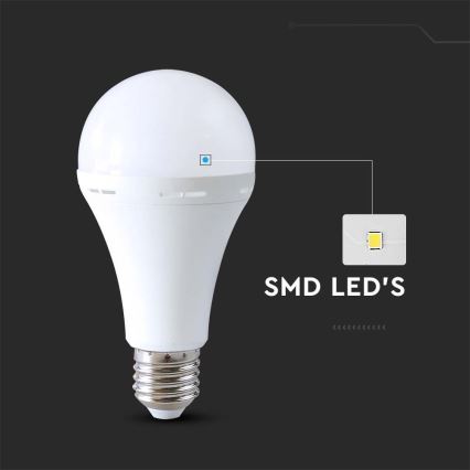 LED Glödlampa med nödläge A80 E27/12W/230V 4000K