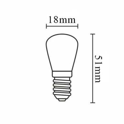 LED glödlampa MINI E14/3,5W/230V 4000K