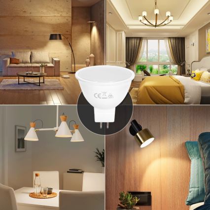 LED glödlampa MR16 GU5,3/4W/12V 3000K - Aigostar