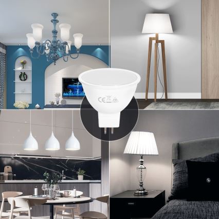 LED glödlampa MR16 GU5,3/6W/12V 6500K - Aigostar
