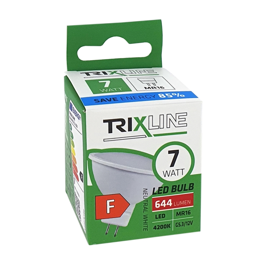 LED glödlampa MR16 GU5,3/7W/12V 4200K