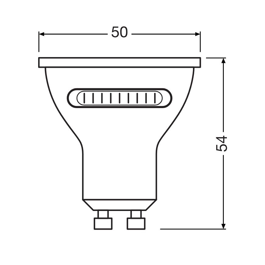 LED glödlampa PAR16 GU10/4,2W/230V 2700/4000/6500K 36° - Osram