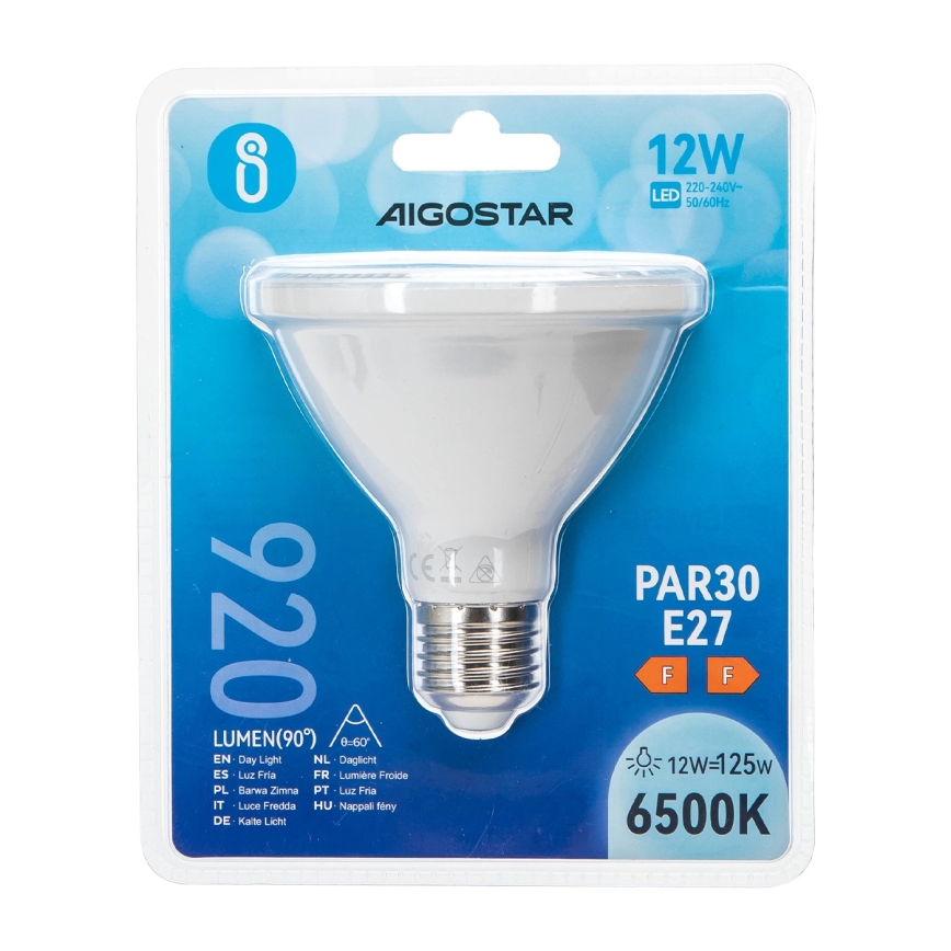 LED glödlampa PAR30 E27/12W/230V 6500K - Aigostar