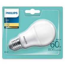 LED glödlampa  Philips A60 E27/9W/230V 4000K