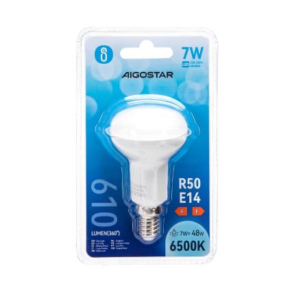 LED glödlampa R50 E14/7W/230V 6500K - Aigostar