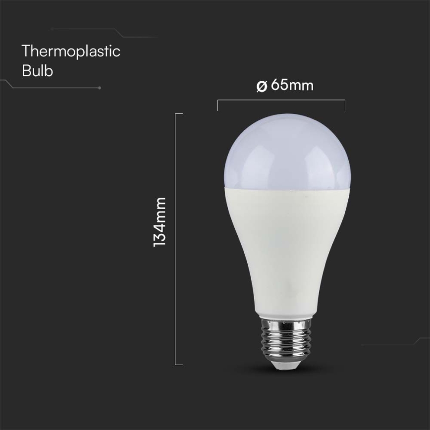 LED glödlampa SAMSUNG CHIP A65 E27/17W/230V 3000K