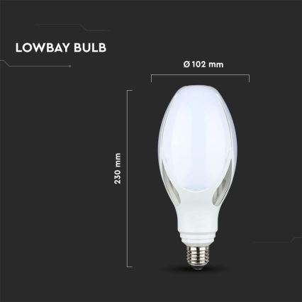 LED glödlampa SAMSUNG CHIP E27/36W/230V 6500K