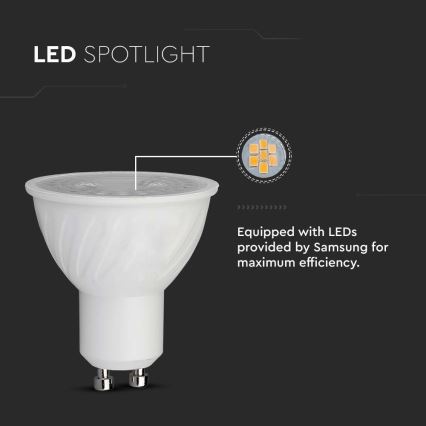 LED glödlampa SAMSUNG CHIP GU10/6W/230V 4000K