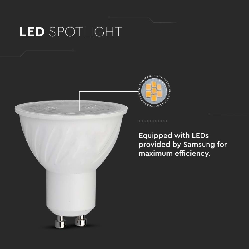 LED glödlampa SAMSUNG CHIP GU10/6W/230V 4000K