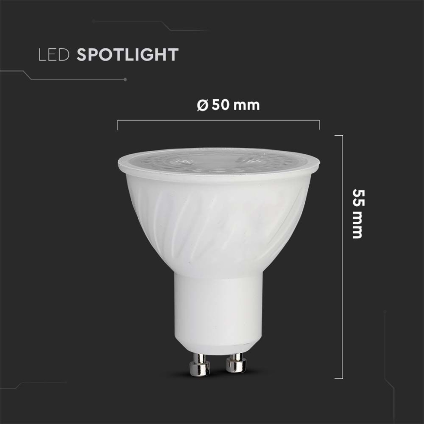 LED glödlampa SAMSUNG CHIP GU10/6W/230V 4000K
