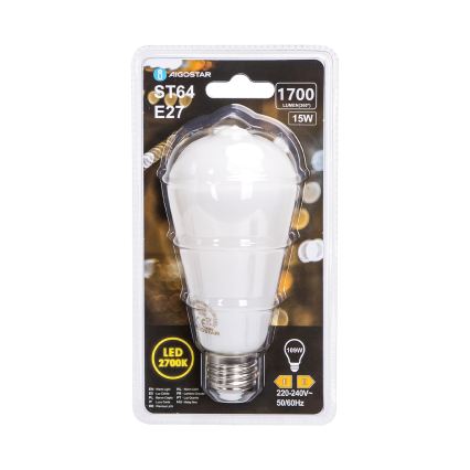 LED-glödlampa ST64 E27/15W/230V 2700K - Aigostar