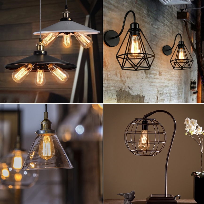 LED glödlampa ST64 E27/8W/230V 2200K - Aigostar