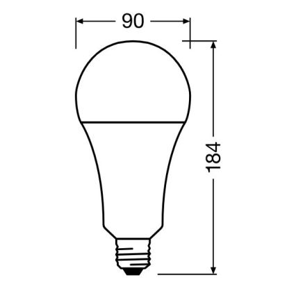 LED glödlampa STAR E27/24,9W/230V 2700K - Osram