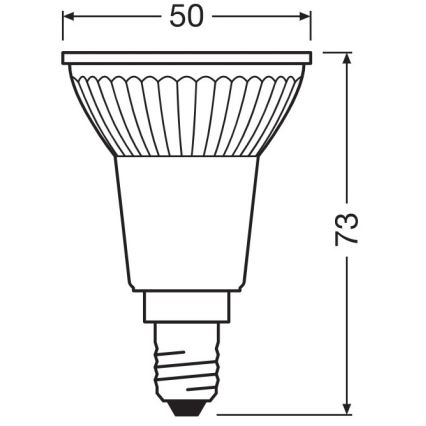 LED glödlampa STAR PAR16 E14/4,5W/230V 2700K - Osram